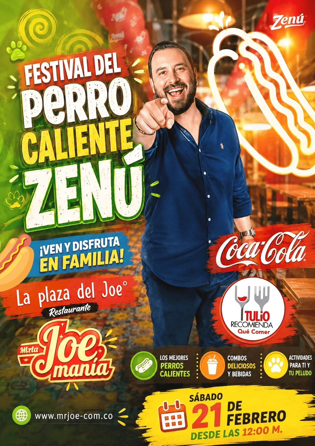 Diseno festival perro caliente zenit mr joe — Andrés Rodríguez Suazo