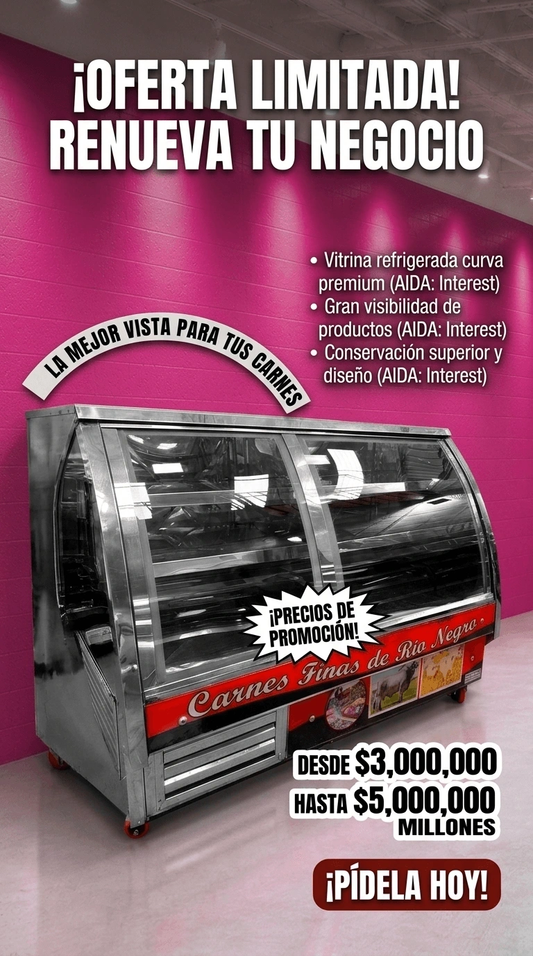 Diseno publicidad vitrina carnes yyy 01 — Andrés Rodríguez Suazo
