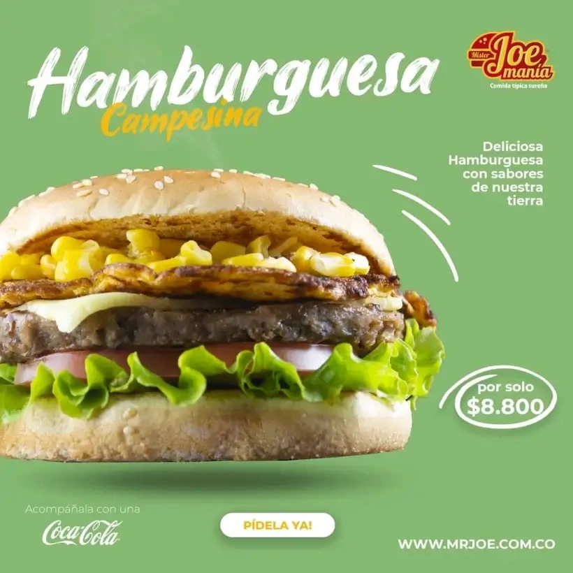 Mr joe promocion hamburguesa campesina — Andrés Rodríguez Suazo