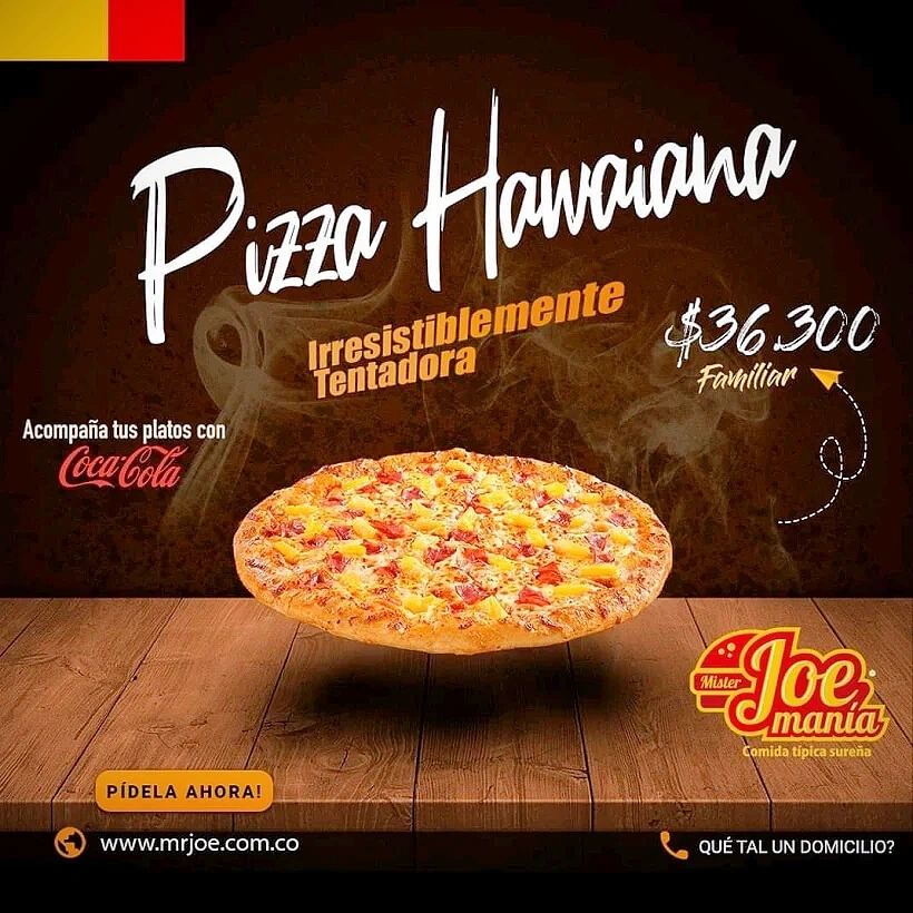 Mr joe promocion pizza hawaiana — Andrés Rodríguez Suazo