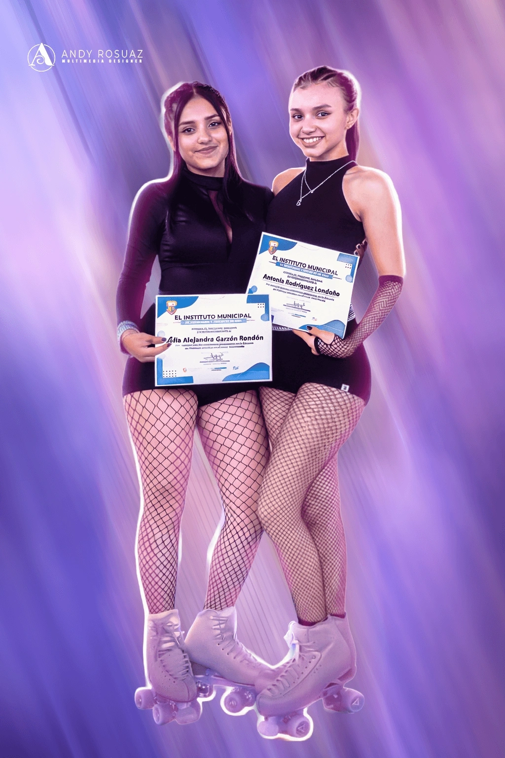 Foto mabeibi patinaje diplomas — Andrés Rodríguez Suazo