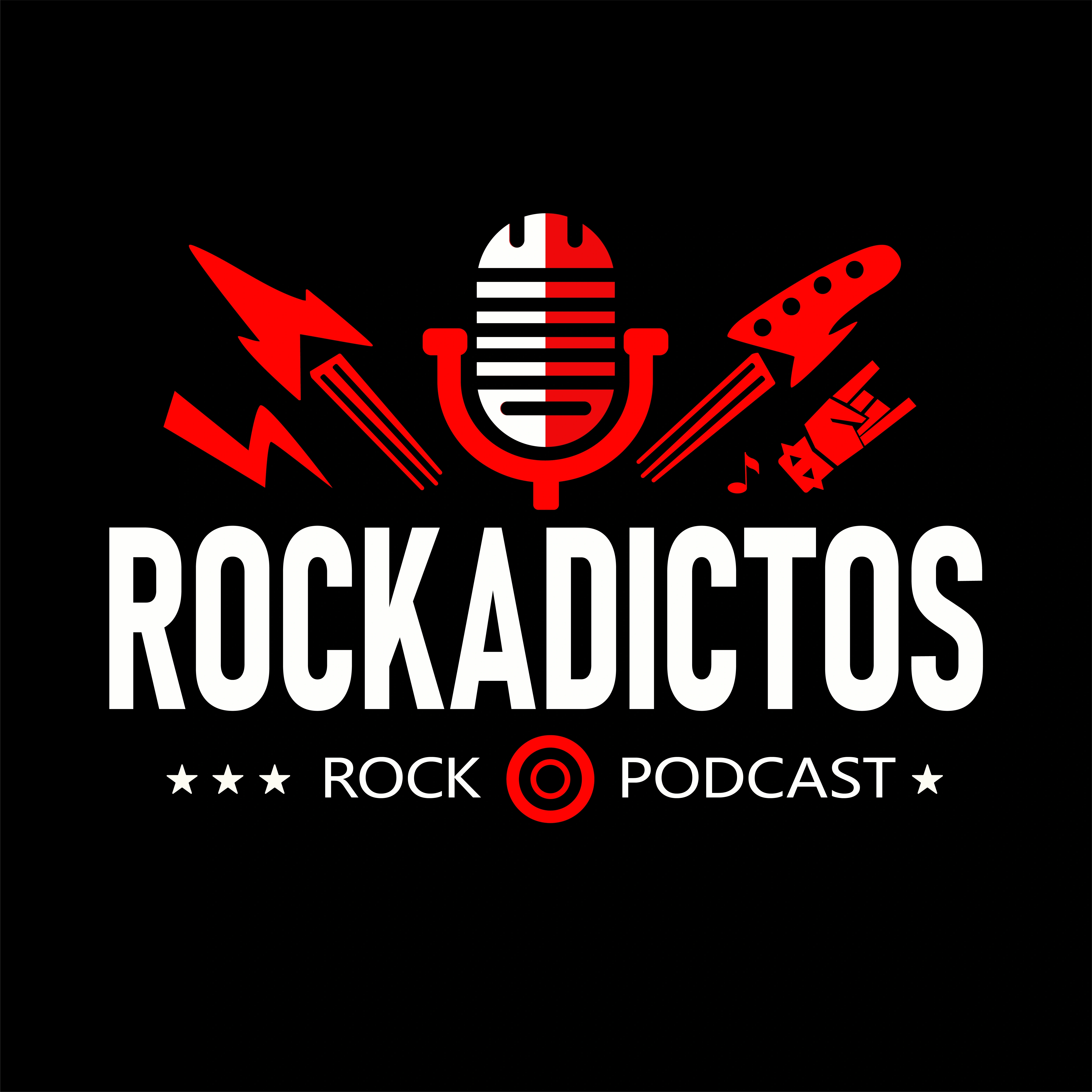 Logo rockadictos rock podcast — Andrés Rodríguez Suazo